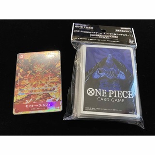 ワンピース(ONE PIECE)のONE PIECEカードゲーム　ルフィ　パラレル　クロコダイルスリーブセット(シングルカード)