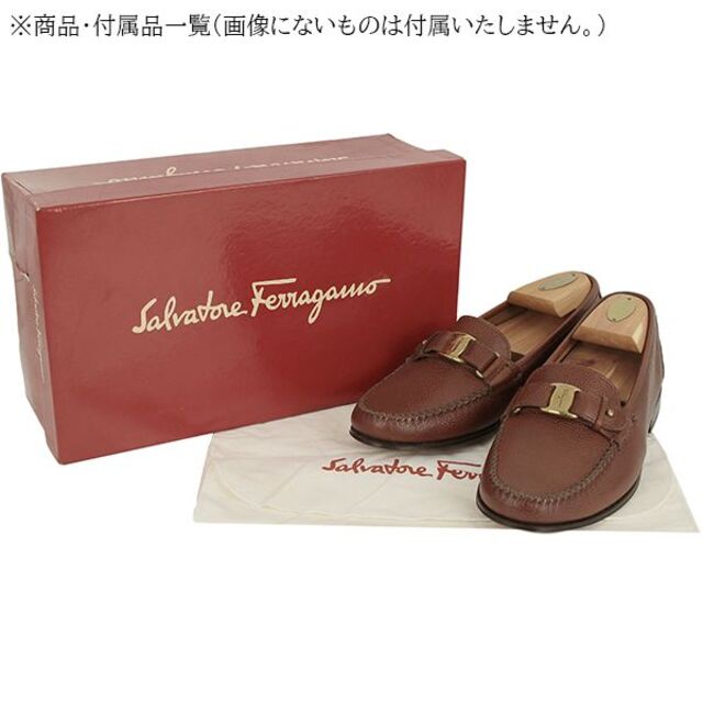 Salvatore Ferragamo(サルヴァトーレフェラガモ)のフェラガモ ローファー 25.5cm レディース ブラウン 未使用 3112 レディースの靴/シューズ(ローファー/革靴)の商品写真