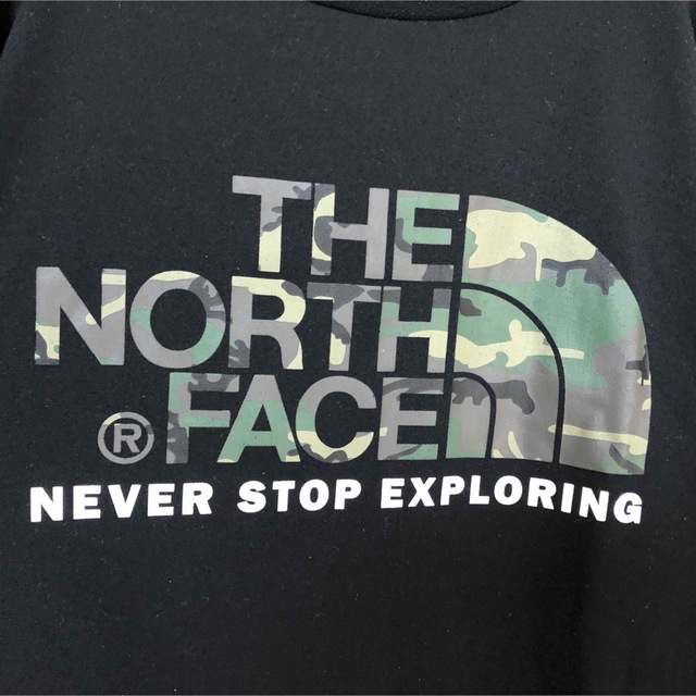 THE NORTH FACE(ザノースフェイス)の【ノースフェイス】半袖Tシャツ　デカロゴ　迷彩　カモフラ　ゴールドウイン　黒16 メンズのトップス(Tシャツ/カットソー(半袖/袖なし))の商品写真