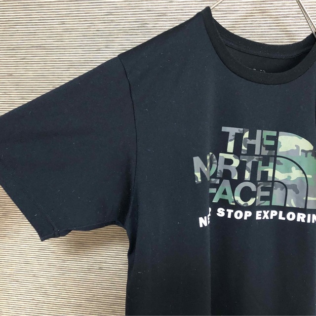 THE NORTH FACE(ザノースフェイス)の【ノースフェイス】半袖Tシャツ　デカロゴ　迷彩　カモフラ　ゴールドウイン　黒16 メンズのトップス(Tシャツ/カットソー(半袖/袖なし))の商品写真