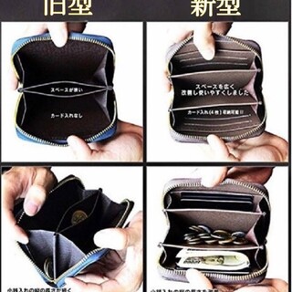 コインケース　小銭入れ　 ラウンドファスナー ブラック　 メンズ財布(コインケース/小銭入れ)