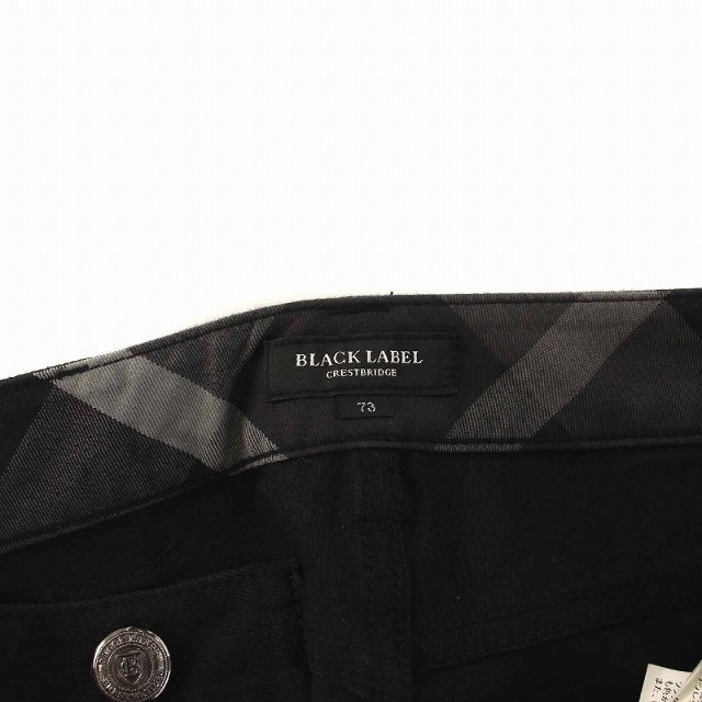 BLACK LABEL CRESTBRIDGE(ブラックレーベルクレストブリッジ)のBLACK LABEL CRESTBRIDGE パンツ スリム 73 黒 メンズのパンツ(スラックス)の商品写真