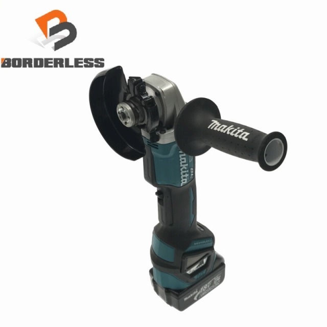 工具☆美品☆makita マキタ 18V 充電式ディスクグラインダー GA418D サンダー 純正バッテリー1個 パドルシフト 切断 研磨 70933