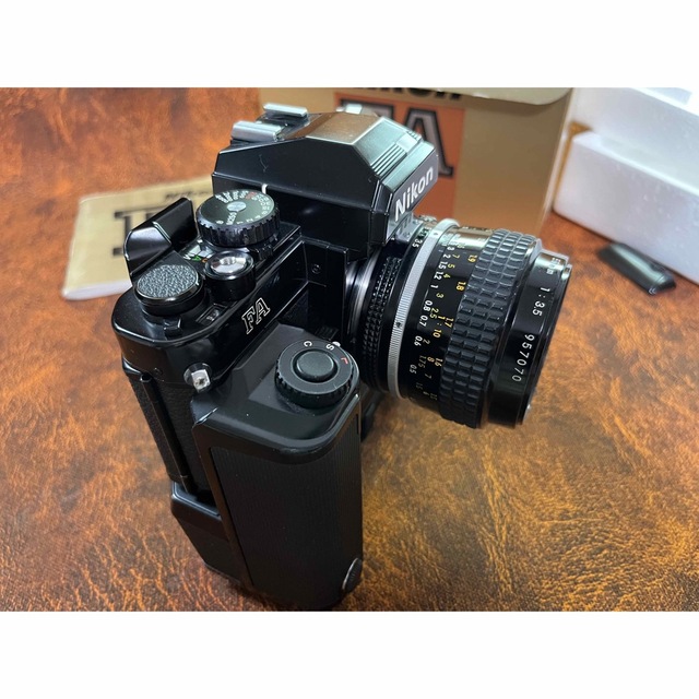 Nikon(ニコン)のNikon FA•Micro-NIKKOR 55mm f3.5•MD-15 スマホ/家電/カメラのカメラ(フィルムカメラ)の商品写真