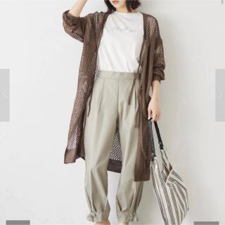 chocol raffine robe  2Way透かし編みカーデワンピ(カーディガン)