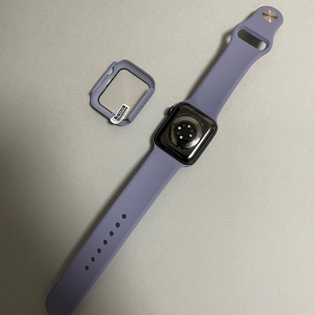 Apple Watch(アップルウォッチ)のAppleWatch アップルウォッチ バンド カバー S/M 44mm 青灰 メンズの時計(ラバーベルト)の商品写真