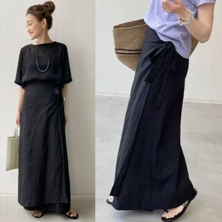 アパルトモンドゥーズィエムクラス(L'Appartement DEUXIEME CLASSE)のアパルトモン Lisiere Linen Wrap Skirt リネン スカート(その他)