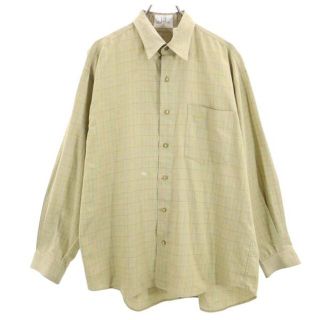 ダンヒル(Dunhill)のダンヒル チェック柄 長袖 シャツ M カーキ系 Dunhill メンズ 【中古】  【230513】(シャツ)