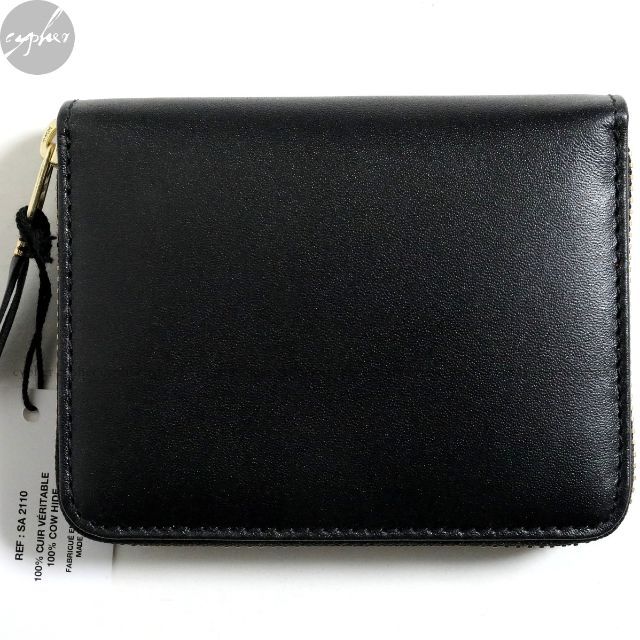新品 コムデギャルソン ウォレット SA2110 ブラック 黒 財布 レザー 3