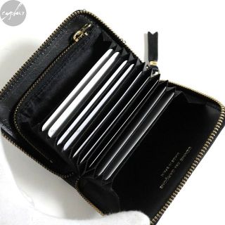 ウォレットコムデギャルソン(WALLET COMME des GARCONS)の新品 コムデギャルソン ウォレット SA2110 ブラック 黒 財布 レザー(折り財布)