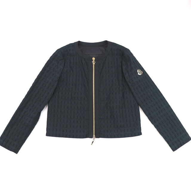 MONCLER - 美品 モンクレール ガムルージュ JODY ジップアップ ノーカラージャケット レディース 黒 1 ブルゾン MONCLER GAMME ROUGE