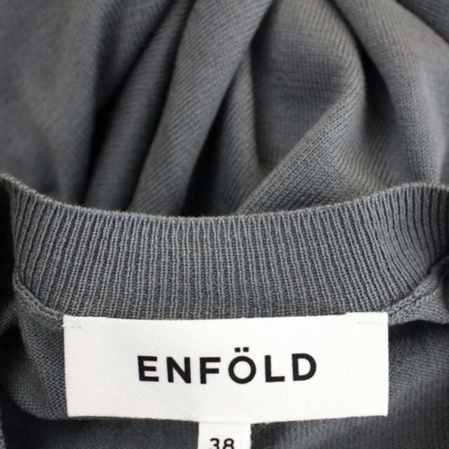 ENFOLD(エンフォルド)のエンフォルド 23SS SLIT CREW PULLOVER ニット 長袖 38 レディースのトップス(ニット/セーター)の商品写真