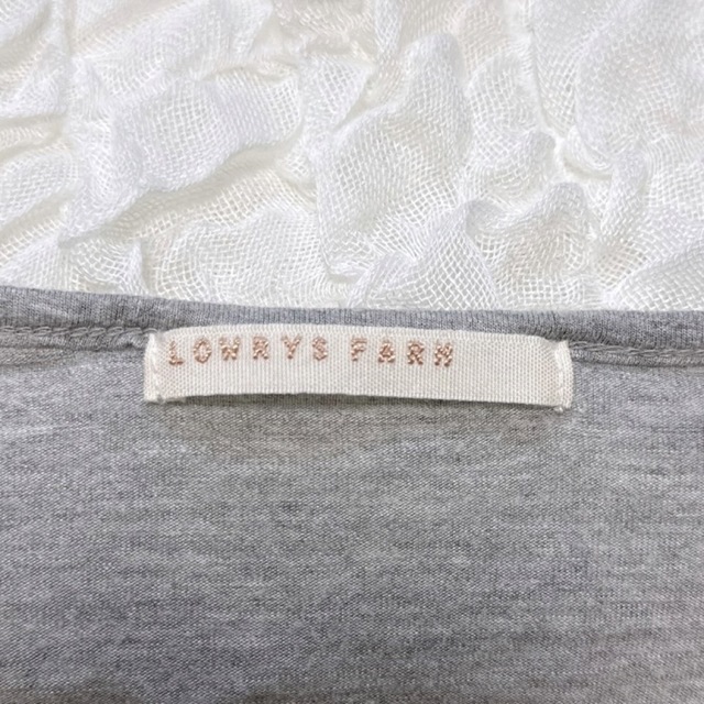 LOWRYS FARM(ローリーズファーム)の【LOWRYSFARM】 カットソー グレー Tシャツ サイズフリー レディースのトップス(カットソー(半袖/袖なし))の商品写真