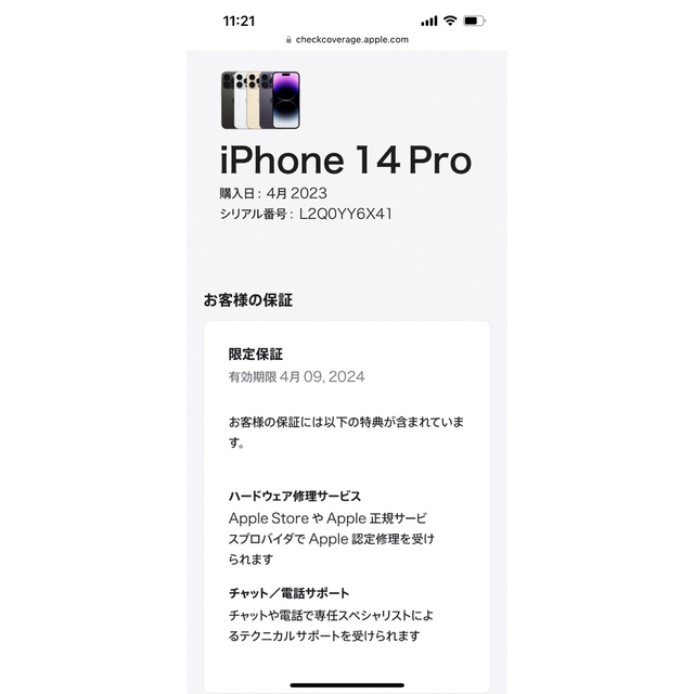 iPhone 14 Pro Apple Store 海外版 シルバー 256GB