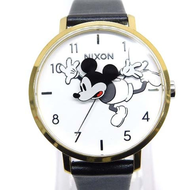 ニクソン NIXON 腕時計 アナログ クォーツ ミッキーマウス 3針 黒 | フリマアプリ ラクマ