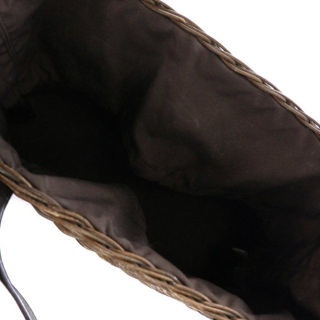 4℃(ヨンドシー)のヨンドシー かごバッグ ハンドバッグ 茶色 レディースのバッグ(かごバッグ/ストローバッグ)の商品写真