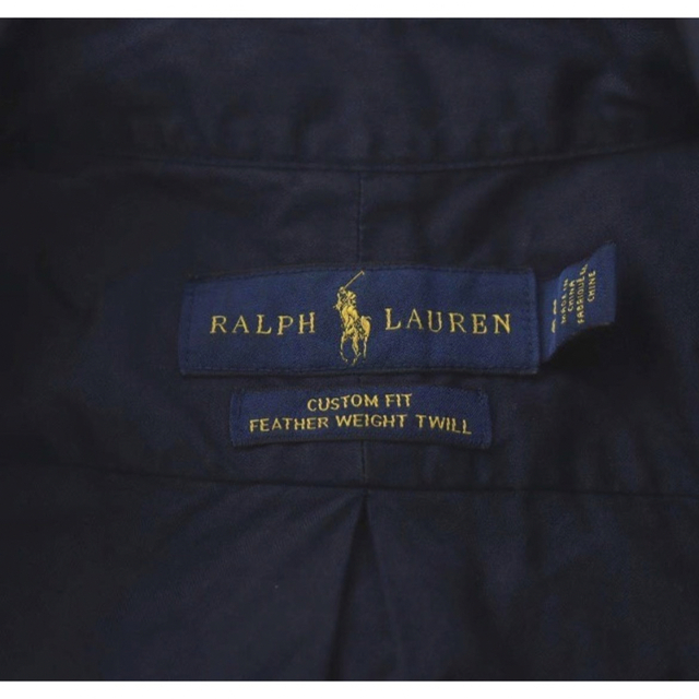 Ralph Lauren(ラルフローレン)の美品　ラルフローレン　紺　ネイビーシャツ　赤いポニー メンズのトップス(シャツ)の商品写真