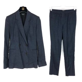 セオリー(theory)の美品 セオリー ECO SHARKSKIN セットアップ 麻 リネン(スーツ)