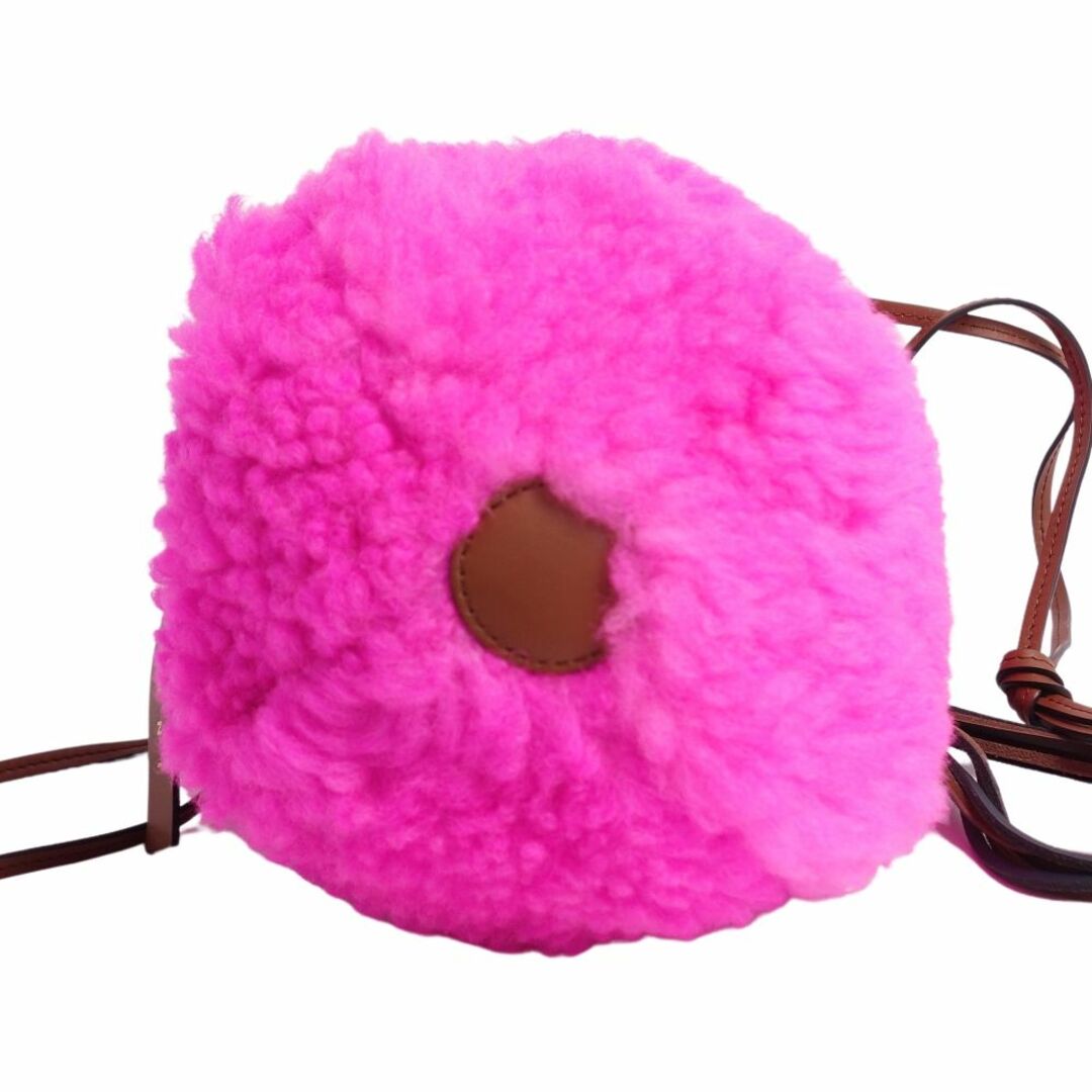 Marni(マルニ)の極美品 マルニ MARNI バッグ ハンドバッグ ボア ウール レザー 巾着 カバン 鞄 レディース ピンク レディースのバッグ(ハンドバッグ)の商品写真