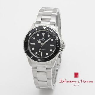 サルバトーレマーラ(Salvatore Marra)のサルバトーレマーラ 女性用 SM19154-SSBK ダイバーズスタイル 新品(腕時計)