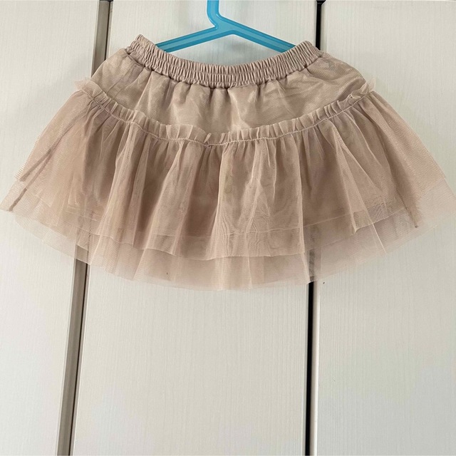 GU(ジーユー)の美品☆ジーユー　女の子　チュールスカート キッズ/ベビー/マタニティのキッズ服女の子用(90cm~)(スカート)の商品写真