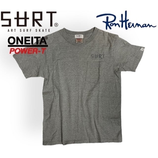 ロンハーマン(Ron Herman)のRon Herman X SURT X oneita グレー ポケット Tシャツ(Tシャツ/カットソー(半袖/袖なし))