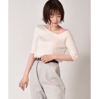 レトロガール(RETRO GIRL)のニットプルオーバー　アシメ　アーバンリサーチ　イエナ　フィフス　ZARA vis(カットソー(半袖/袖なし))