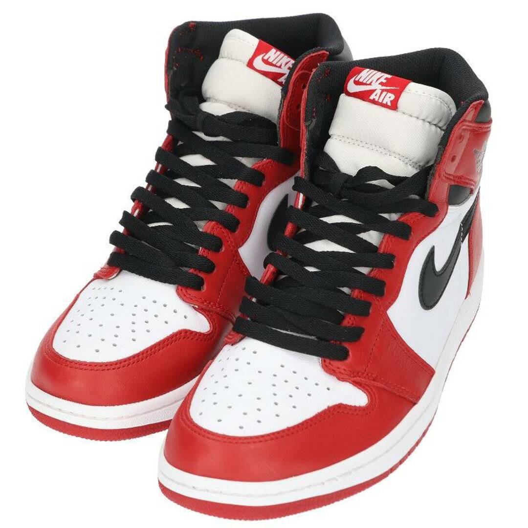 NIKE(ナイキ)のナイキ  2015  AIR JORDAN 1 RETRO HIGH OG CHICAGO 555088-101 エアジョーダン1レトロハイオージーシカゴスニーカー  メンズ 27.5cm メンズの靴/シューズ(スニーカー)の商品写真