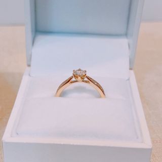 ginza tanaka ダイヤモンドリング　7号　0.3ct k18