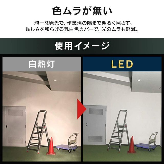 アイリスオーヤマ LED投光器 ワークライト 2000ルーメン 置き型 防災グッ