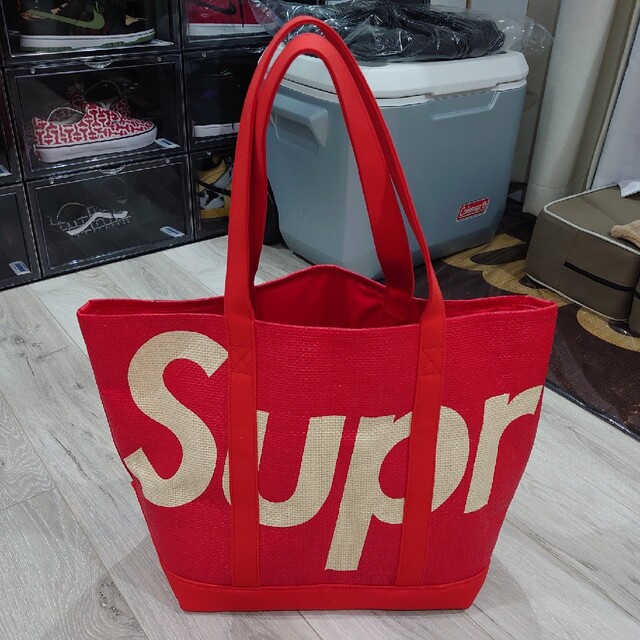 Supreme 20SS Raffia Tote Bag ラフィア トートバッグ