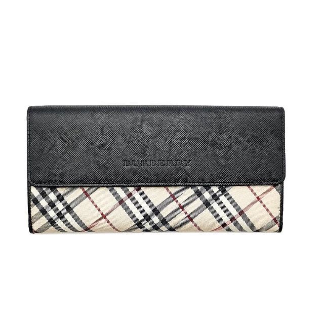 BURBERRY - 超美品 バーバリー 長財布 三つ折り ノバチェック 03