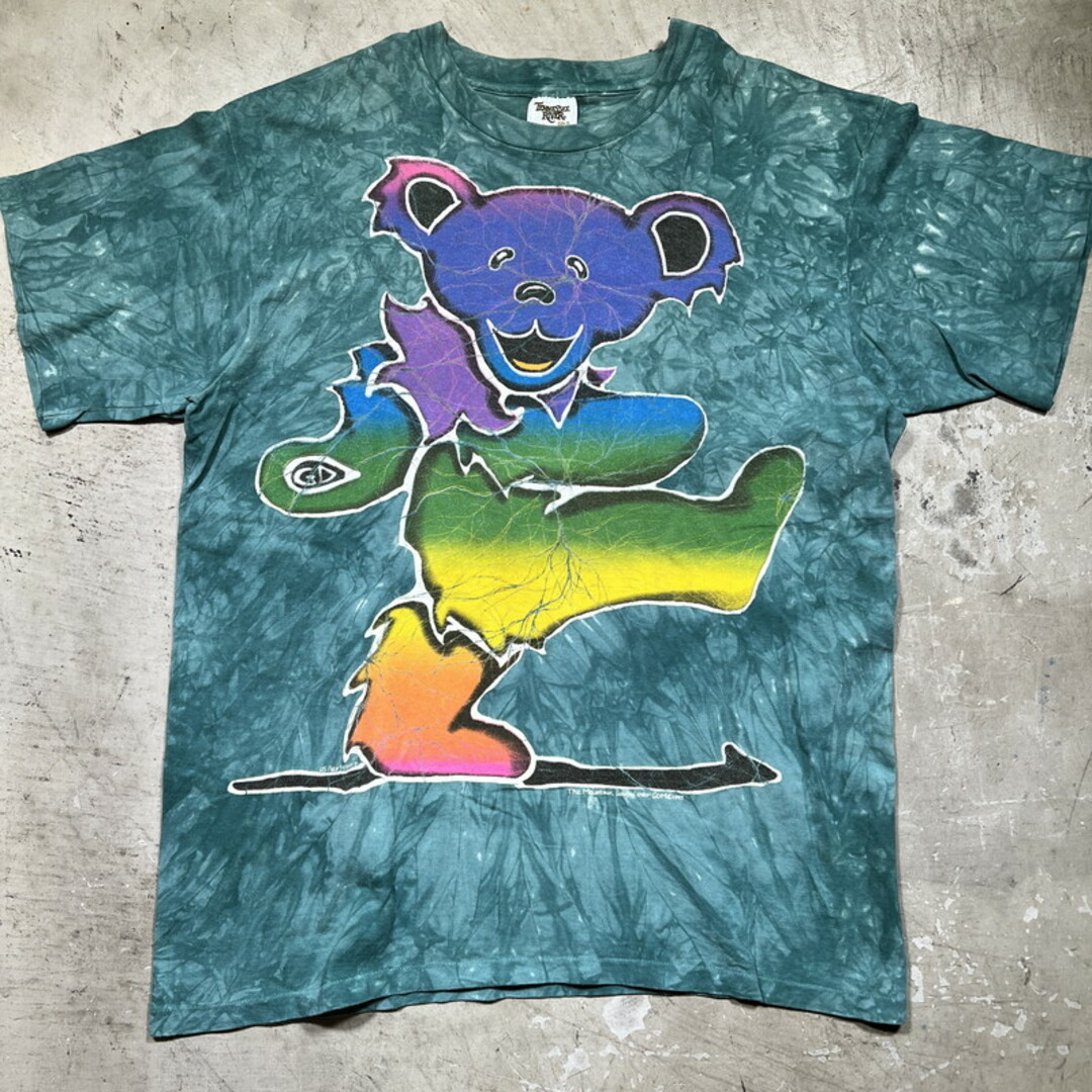 90's GRATEFUL DEAD BIG BEAR タイダイTee約205cm裄丈 - シャツ