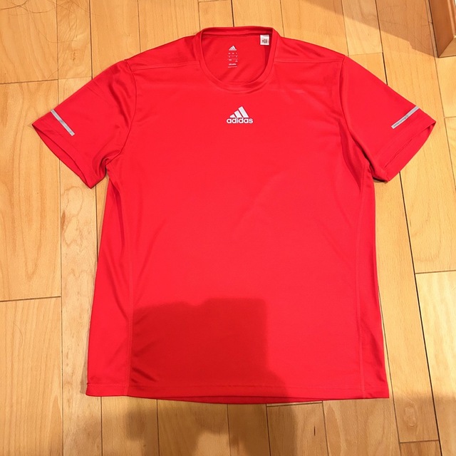 adidas(アディダス)の【adidas】軽量 メンズ ランニング Tシャツ Uネック 2XO メンズのトップス(Tシャツ/カットソー(半袖/袖なし))の商品写真