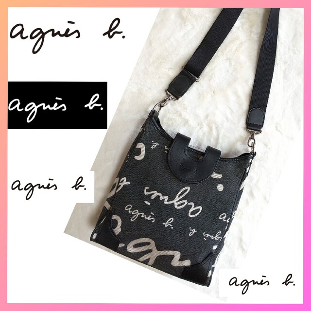 agnes b.(アニエスベー)のアニエスベーボヤージュ✜agnès b.✜モノグラム✜ロゴ ワンショルダーバッグ レディースのバッグ(ショルダーバッグ)の商品写真