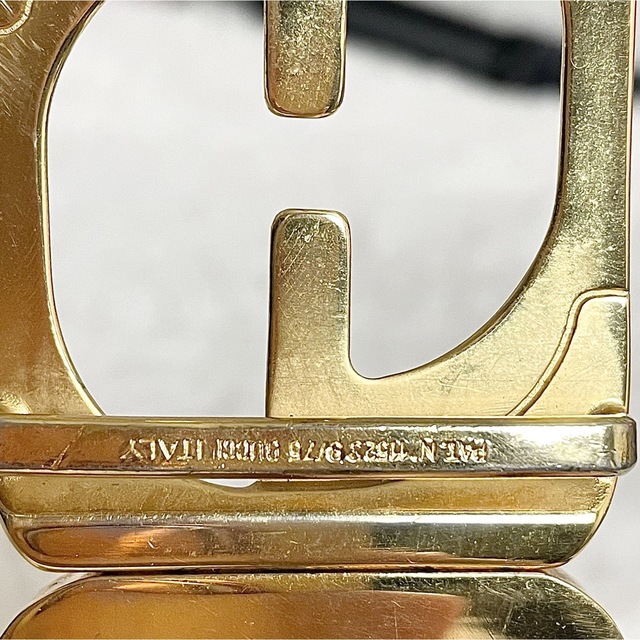 Gucci - GUCCI グッチ レザー バックルベルト インターロッキング