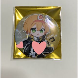 ちょこらび かにちゃん 缶バッジ サイン入り(アイドルグッズ)