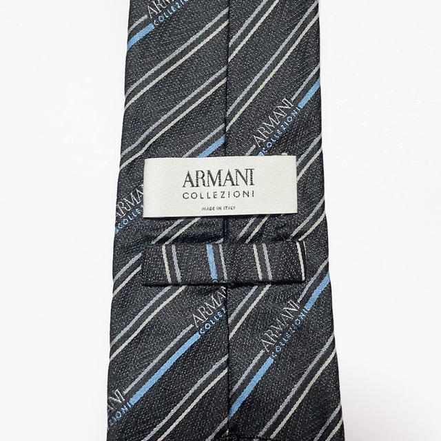 ✨美品✨ ARMANI ジョルジオアルマーニ ネクタイ シルク ストライプ ロゴ