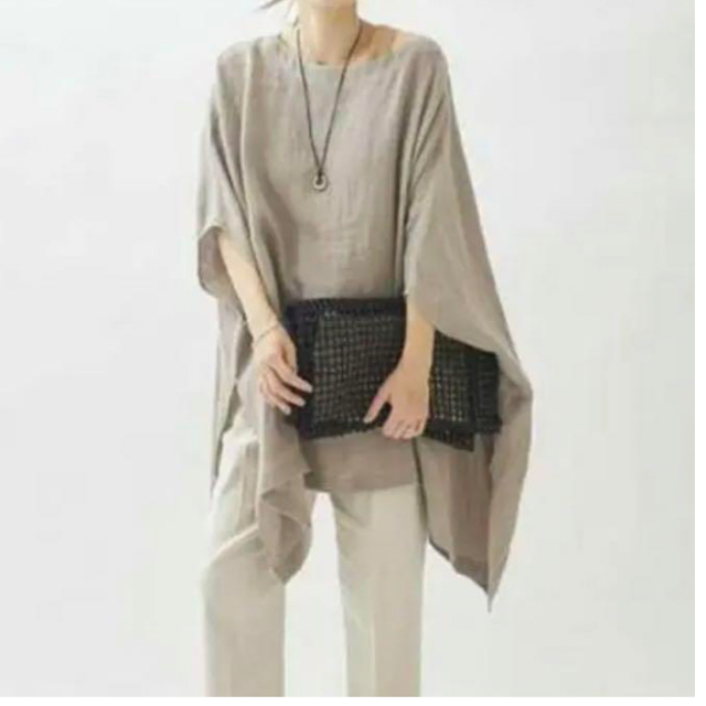 プラージュ　Plage Poncho ブラウス　ベージュ