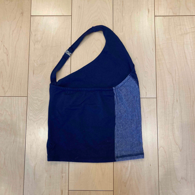 専用 yuse one shoulder navy top レディースのトップス(カットソー(半袖/袖なし))の商品写真