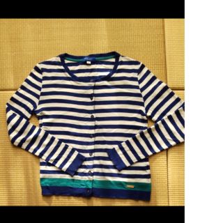 バーバリーブルーレーベル(BURBERRY BLUE LABEL)のバーバリーブルーレーベル カーディガン　白色×ブルー系(カーディガン)