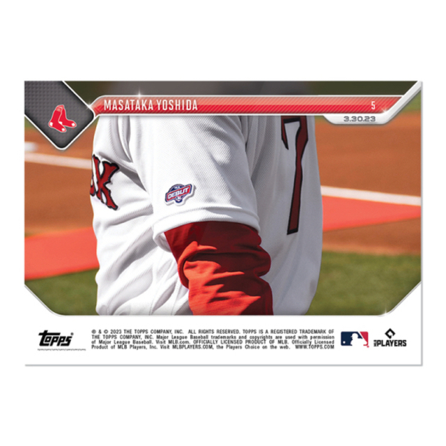 Topps Now  大谷翔平　吉田正尚　2023年 開幕戦　RCカード スポーツ/アウトドアの野球(記念品/関連グッズ)の商品写真