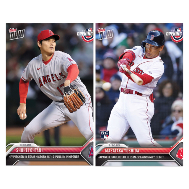 Topps Now  大谷翔平　吉田正尚　2023年 開幕戦　RCカード