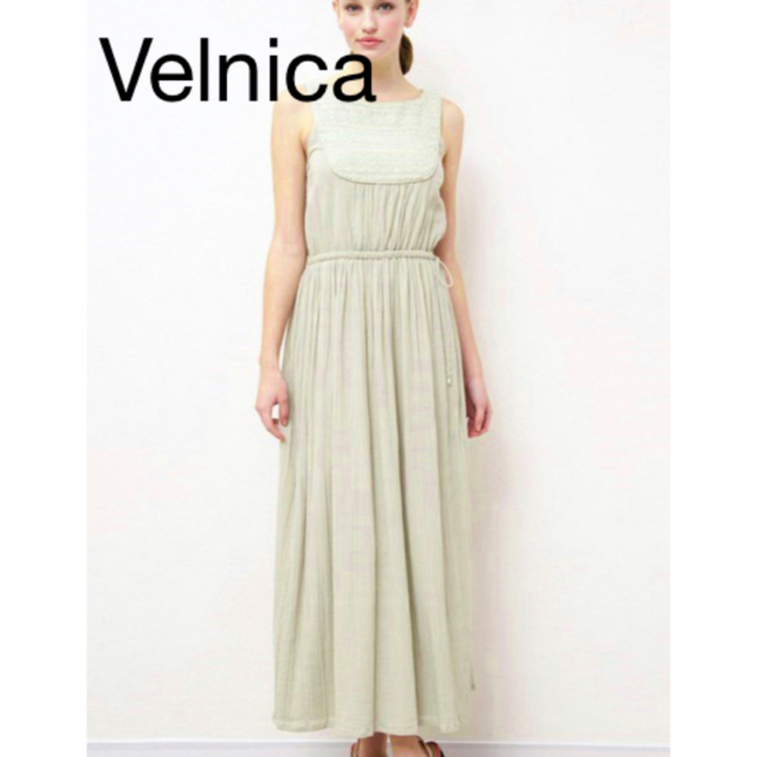 ☆美品☆Velnica ヴェルニカ ロング ワンピース ミント グリーン マキシロングワンピース