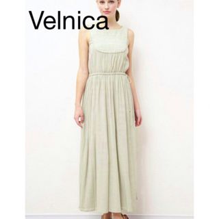 ヴェルニカ(Velnica)の☆美品☆Velnica ヴェルニカ ロング ワンピース ミント グリーン マキシ(ロングワンピース/マキシワンピース)