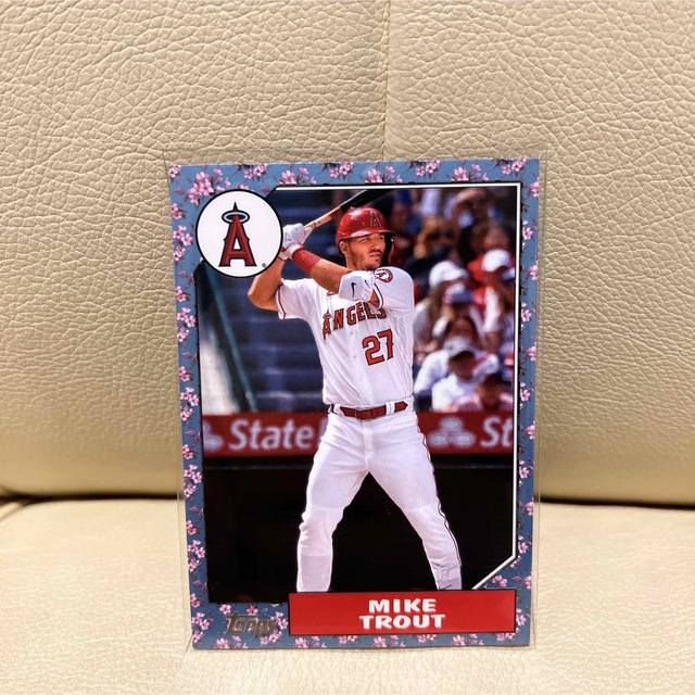 topps 2022 マイク・トラウト 桜パラレル エンゼルスの通販 by ニコル