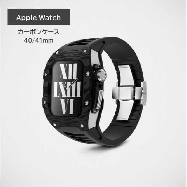 Premium Steel Band For Apple Watch Band Series 7 6 5 Metal Strap iWatch  38/40/41mm 42/44/45mm Carbon Fiber Printing Men Bracelet|Watchbands