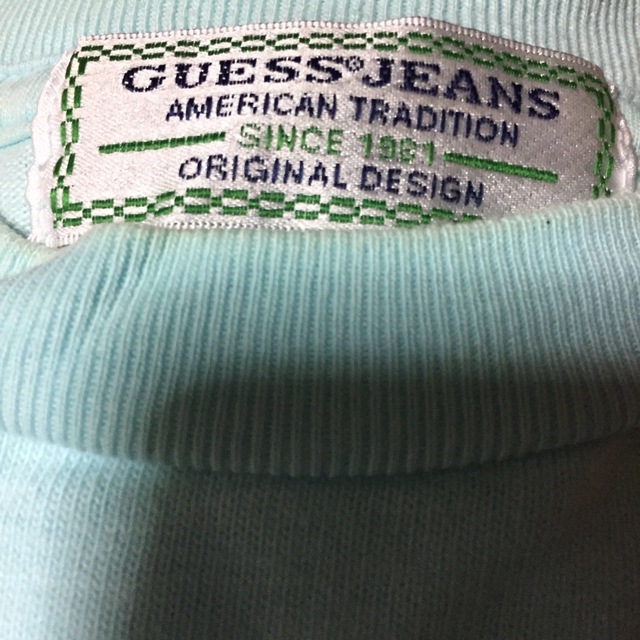 GUESS(ゲス)のGUESS 長袖Tシャツ L コットン BLU 無地 メンズのトップス(Tシャツ/カットソー(七分/長袖))の商品写真