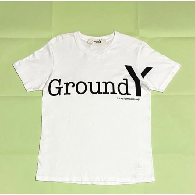 Ground Y グラウンドワイ シャツ 白 刺繍ロゴ - シャツ