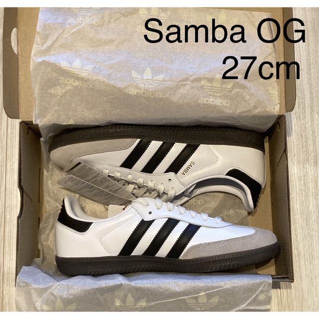 adidas(アディダス)の【新品未使用】27 cm adidas Samba OG WHITE メンズの靴/シューズ(スニーカー)の商品写真